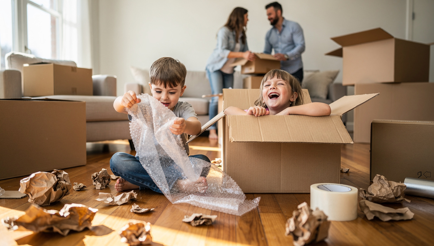 Family moving into new home