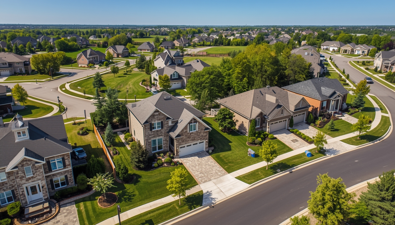 Beautiful Milton Ontario neighbourhood